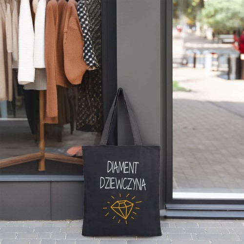 KA731 Torba na zakupy shopper czarna – diament dziewczyna 2.jpg