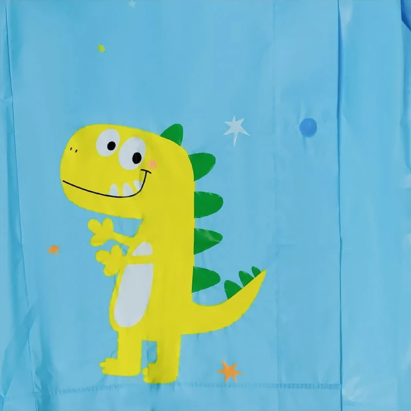 KA753 Płaszcz przeciwdeszczowy dziecięcy 100-115cm niebieski dinozaur 4.jpg