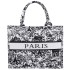 KA743 Torba plażowa, zakupowa duża PARIS czarna 1.jpg